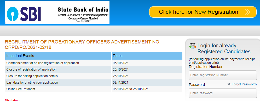SBI PO Notification 2021, Apply Online for 2056 vacancies_60.1