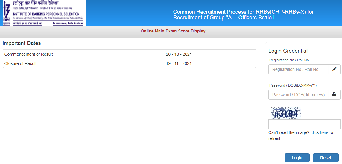 IBPS RRB PO Mains Scorecard 2021 Out, Check Scorecard Here_50.1