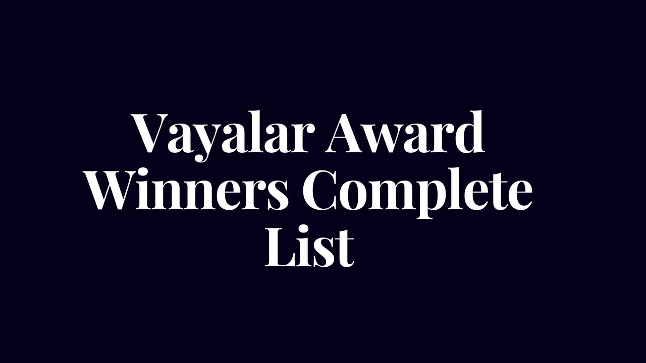 Vayalar Award List | Kerala PSC and HCA Study Material_40.1