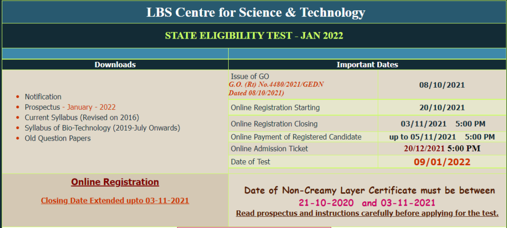 Kerala SET Exam 2022: Last date extended to Apply for Kerala SET @www.lbscentre.kerala.gov.in_50.1