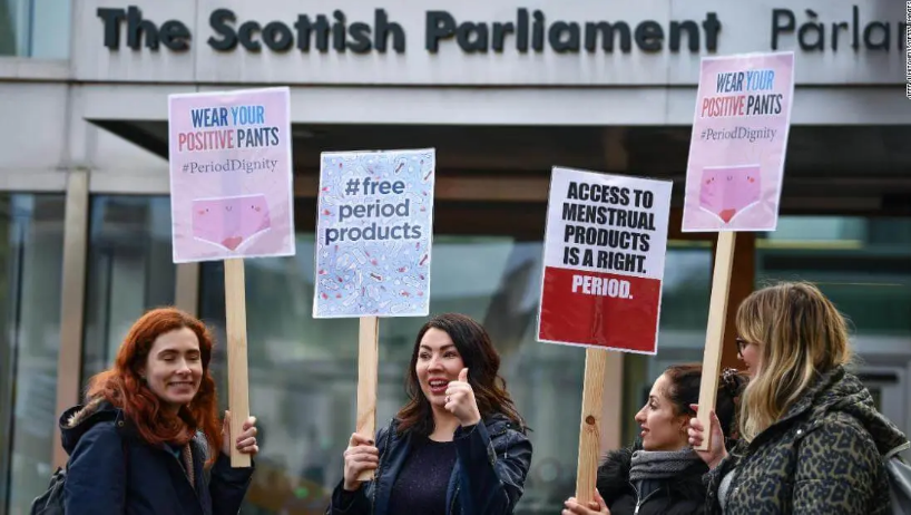 Scotland becomes first nation to make period products available to everyone