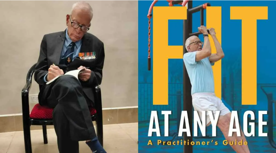 Retd. Air Marshal PV Iyer launched his book ‘Fit At Any Age’