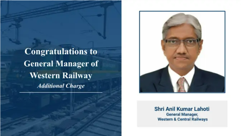 Anil Kumar Lahoti named as next railway board chairman and CEO