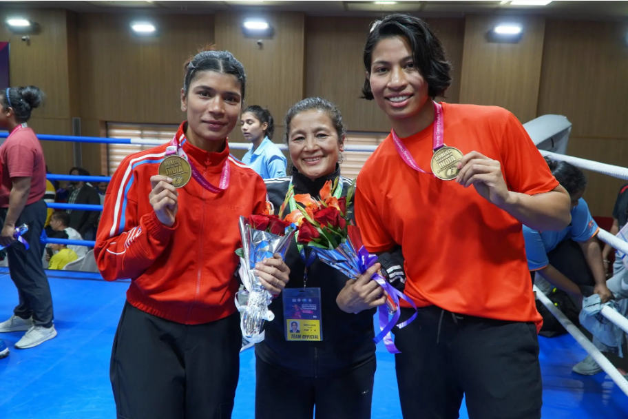 Nikhat Zareen and Lovlina Borgohain win gold medals at the Elite National Women’s Boxing Championships