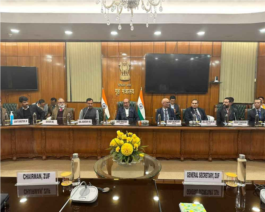 Zeliangrong United Front Signs a Peace Agreement with Central and Manipur Government