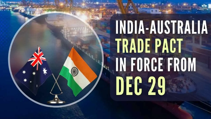India-Australia Economic Cooperation and Trade Agreement Comes into Force