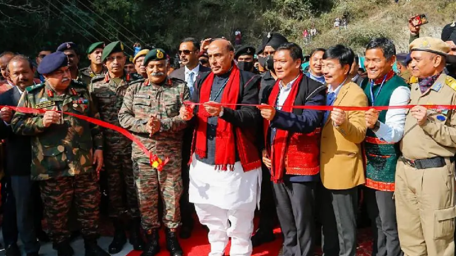 Defence Minister Rajnath Singh inaugurates Siyom bridge in Arunachal Pradesh