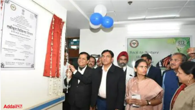 Dept of Integrative Medicine Inaugurated at Safdarjung Hospital by Union Health Minister