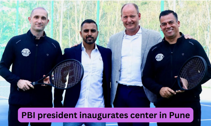 Rene Zondag, PBI president inaugurates Tennis center in Pune