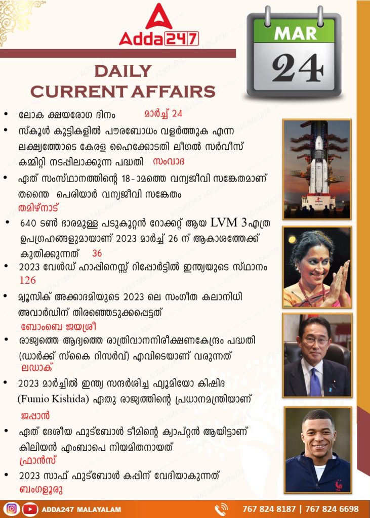 Daily Current Affairs in Malayalam- 24th March 2023_3.1