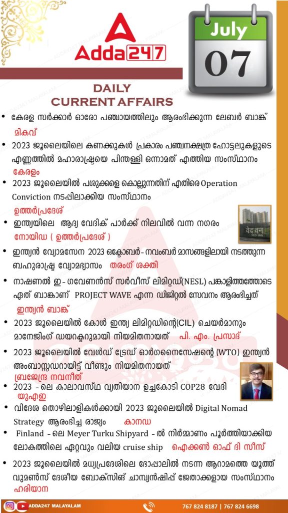 പ്രതിദിന കറന്റ് അഫയേഴ്സ് മലയാളത്തിൽ- 7 ജൂലൈ 2023_3.1