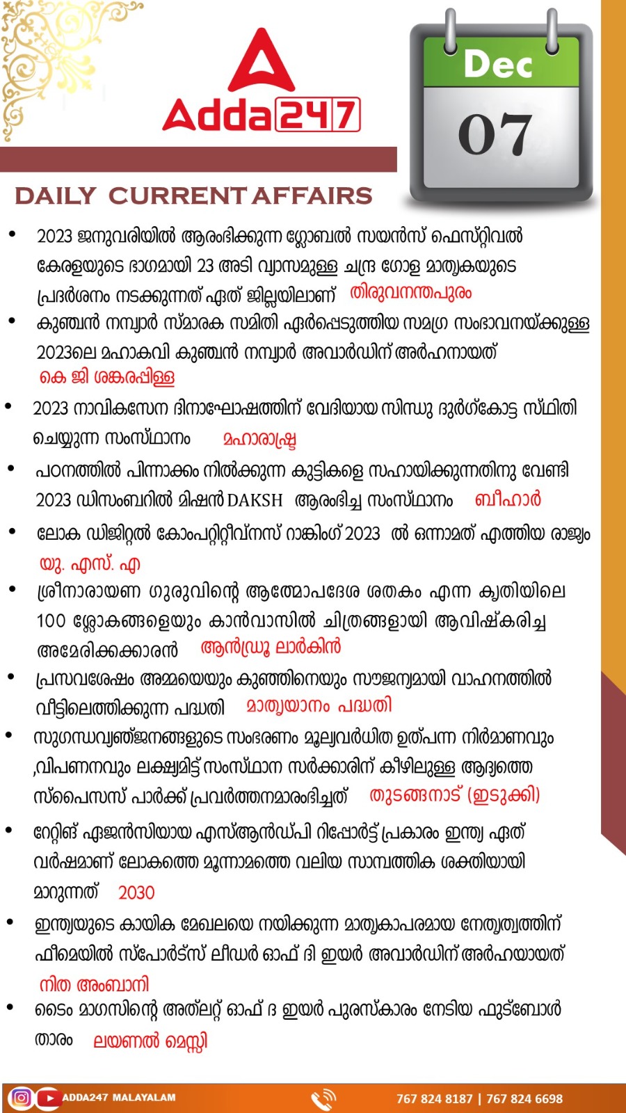 പ്രതിദിന കറന്റ് അഫയേഴ്സ് മലയാളത്തിൽ- 07 ഡിസംബർ 2023_3.1