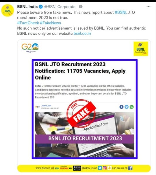 BSNL JTO भरती 2023 11705 रिक्त जागांसाठी अधिसूचना जारी_3.1