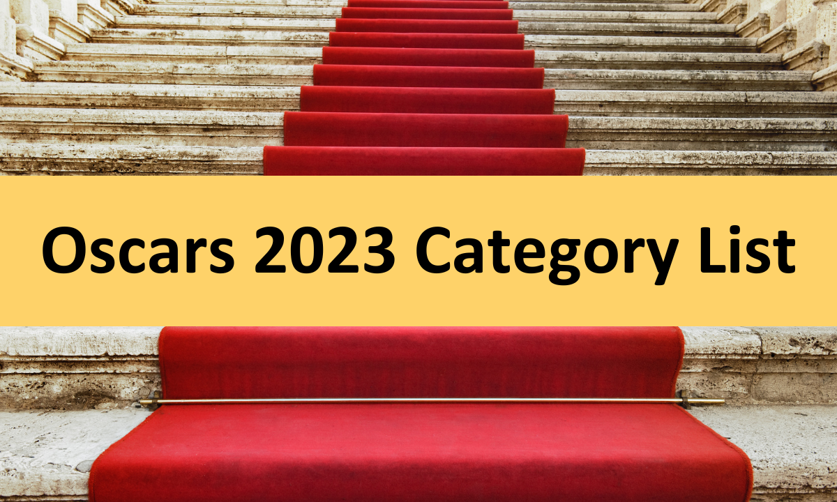 Oscars 2023 Category List