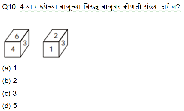 नगरपरिषद भरती परीक्षा बुद्धिमत्ता चाचणी क्विझ: 27 ऑक्टोबर 2023_4.1