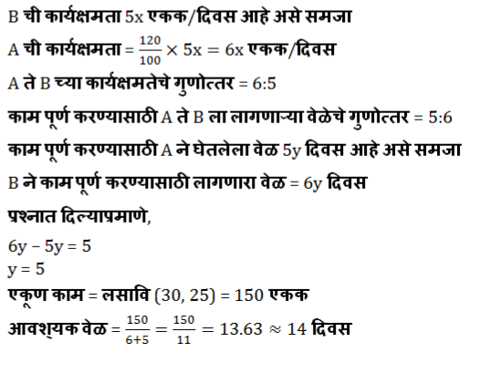वेळ आणि काम, WRD भरतीसाठी अभ्याससाहित्य_3.1