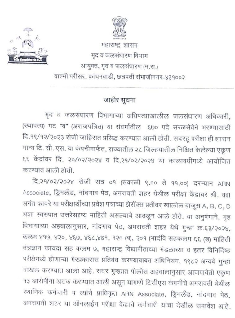 Swcd Ratter SWCD भरती 2024 रद्द, सविस्तर माहिती पहा