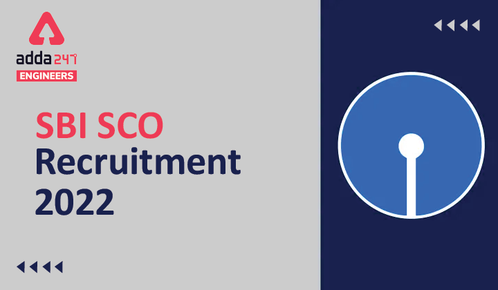 SBI SCO Recruitment 2022