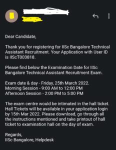 IISC Technical Assistant Exam Date 2022, Check Here For The Details |_40.1