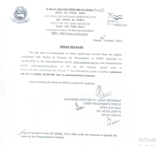 Govt. Job Notification