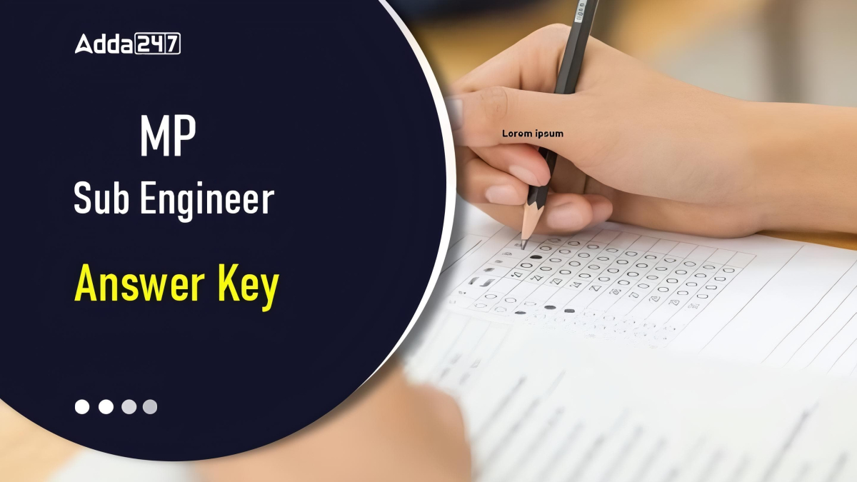 MP Sub Engineer Answer key 2024