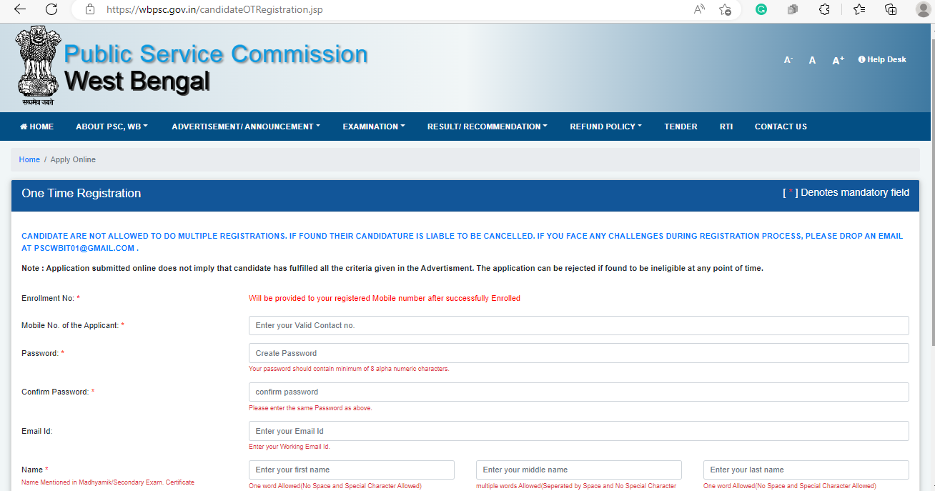 Govt. Job Notification