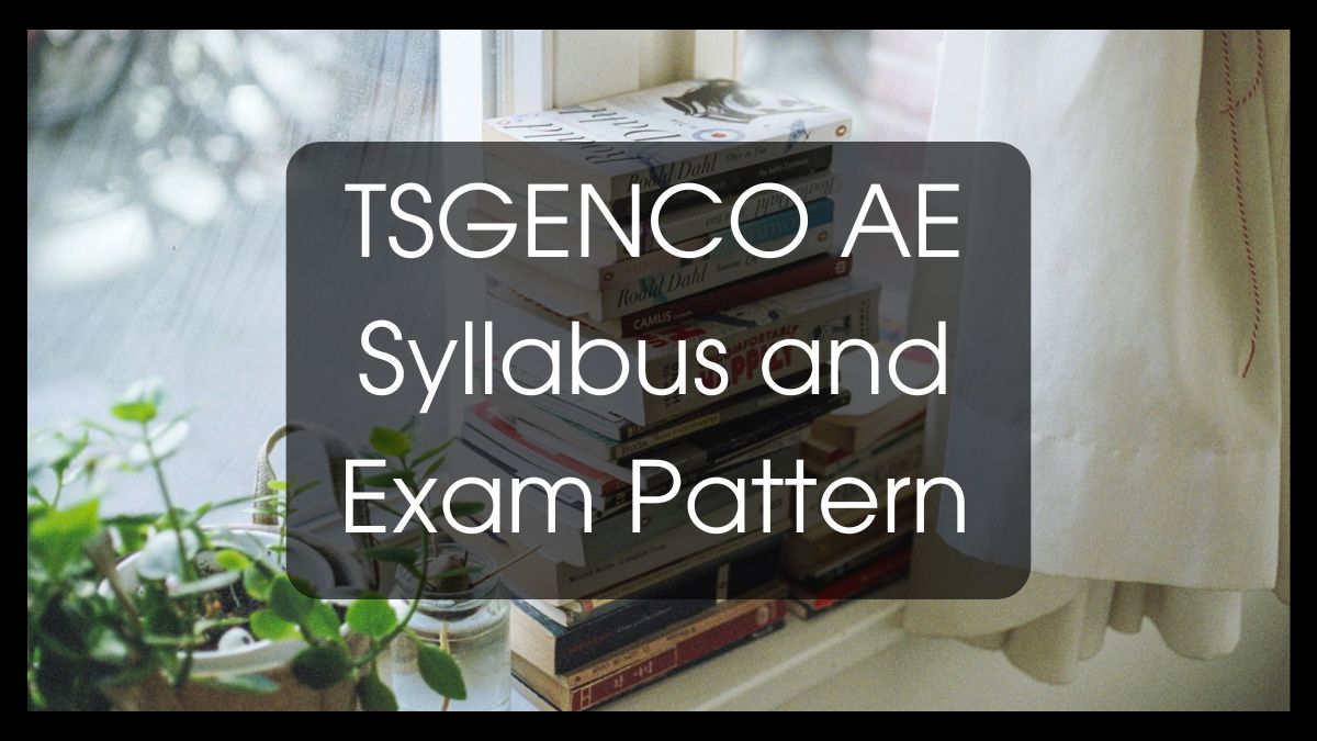 TSGENCO AE Syllabus 2024