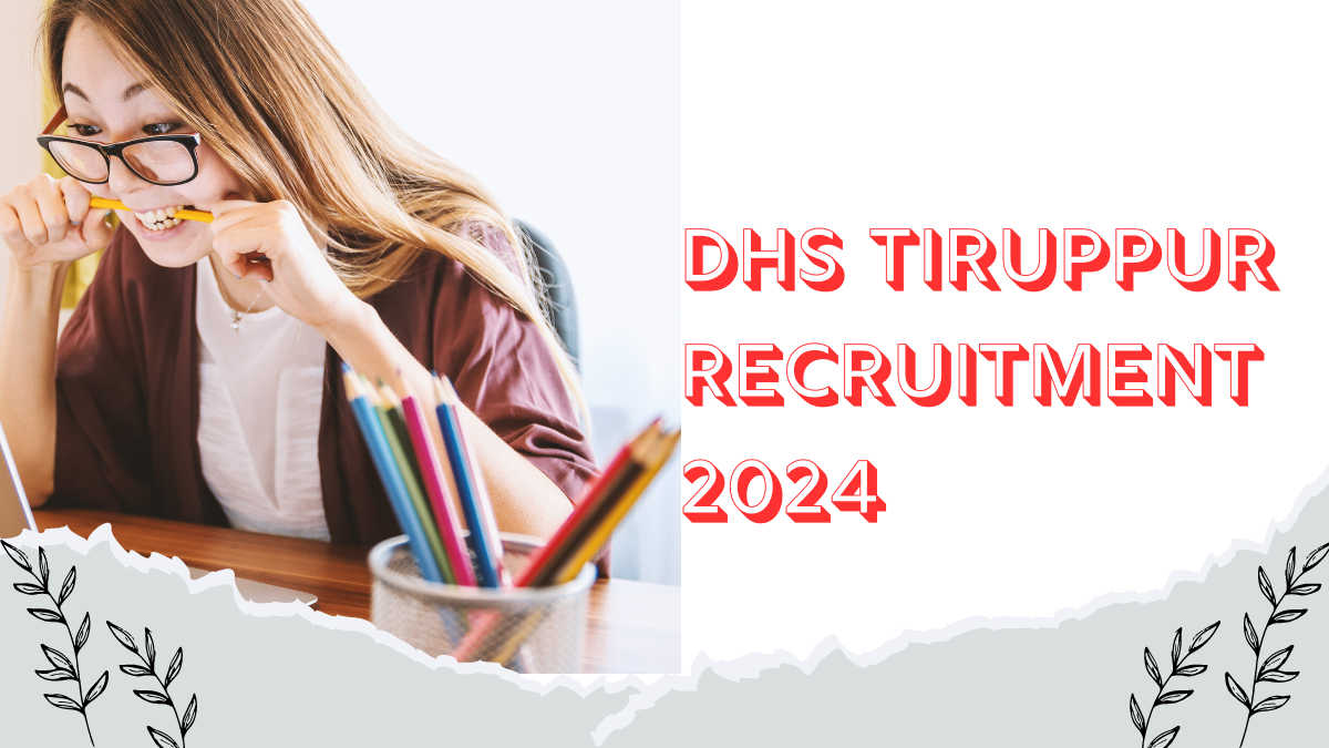 DHS TIRUPPUR RECRUITMENT