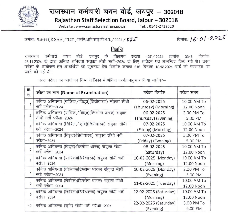 Exam Date