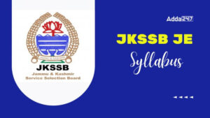 JKSSB JE Syllabus 2025