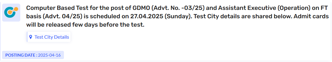 Govt. Job Notification