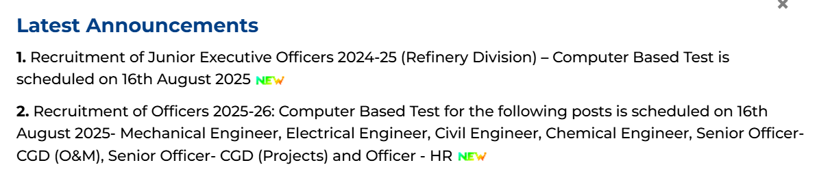Govt. Job Notification