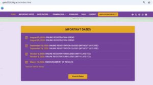 GATE 2026 Registration Postponed