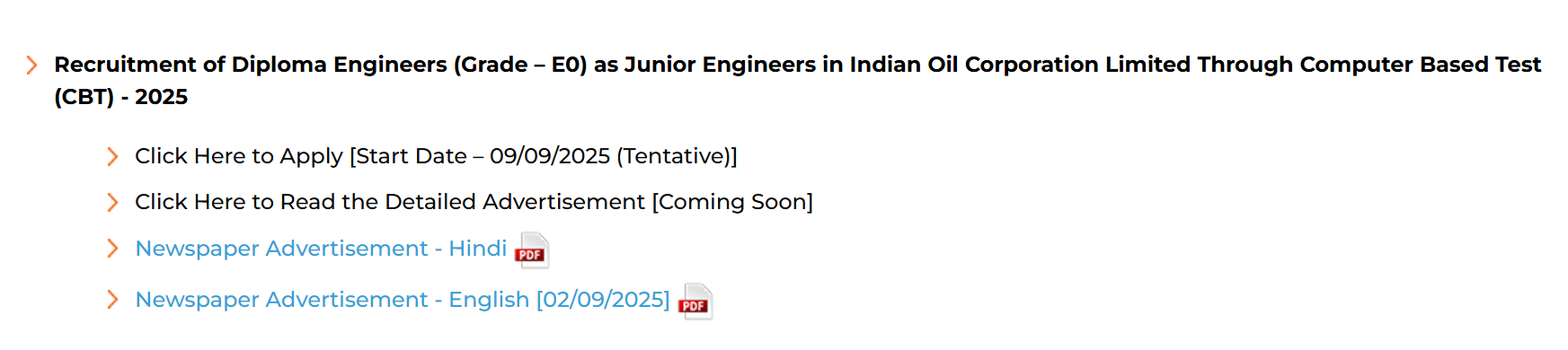 Govt. Job Notification