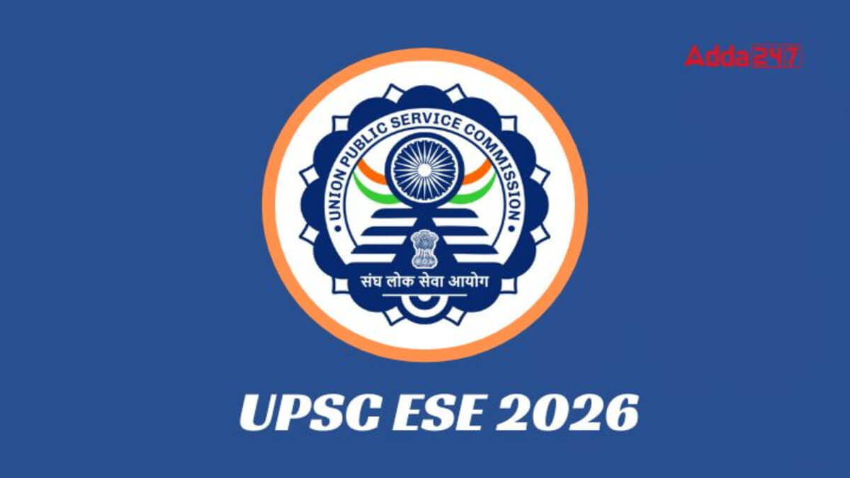 UPSC ESE Notification 2026