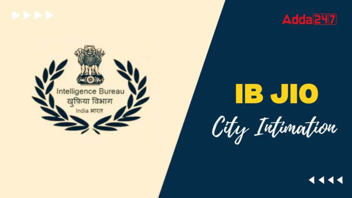 IB JIO City Intimation 2025