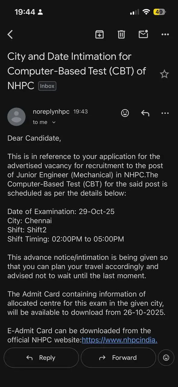 NHPC JE Exam City Intimation Slip 2025 Out, Check Exam City Details 5 Latest Posts