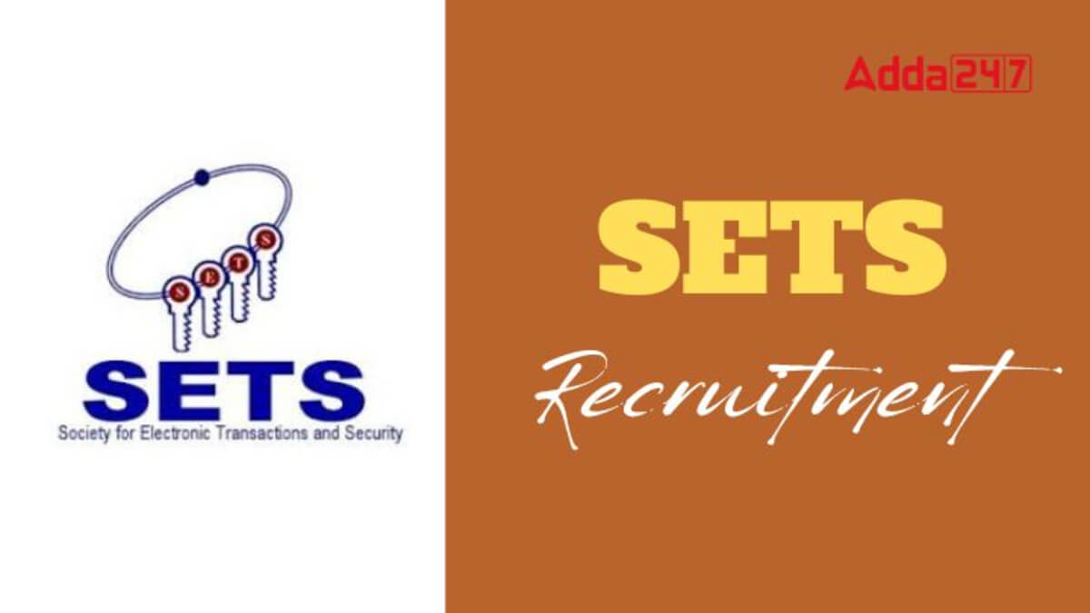 SETS Project Associate Recruitment 2025