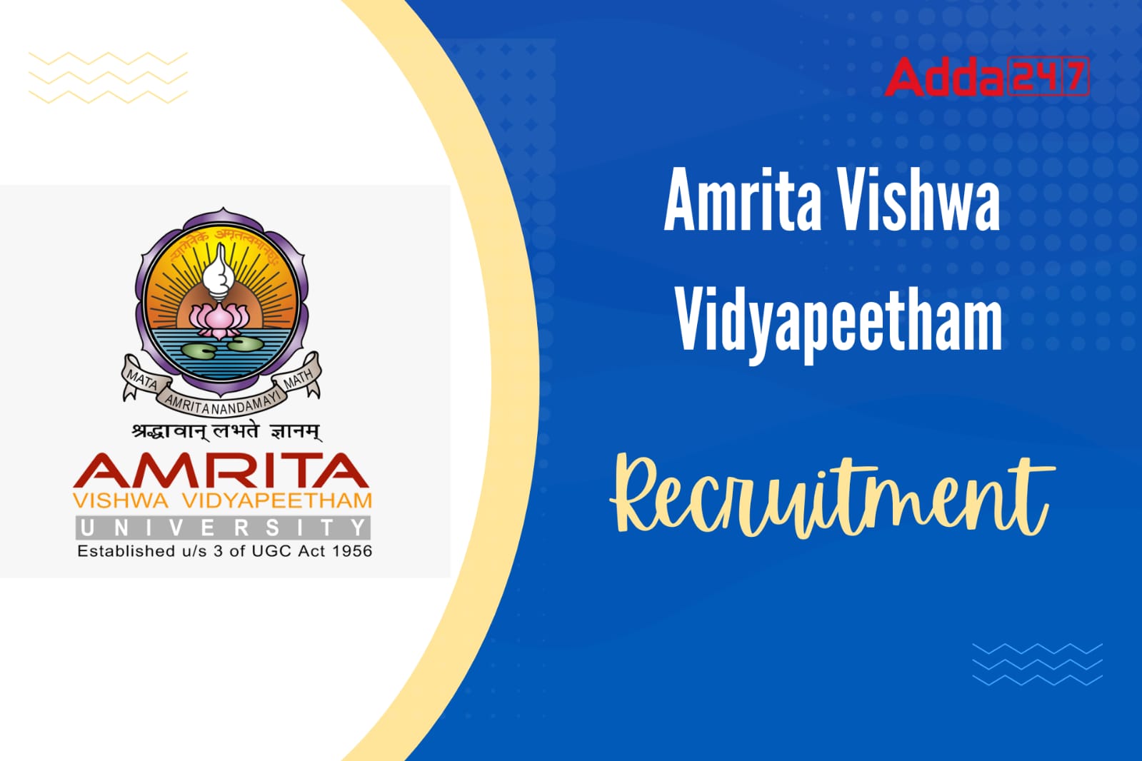 amrita vishwa vidyapeetham recruitment 2025