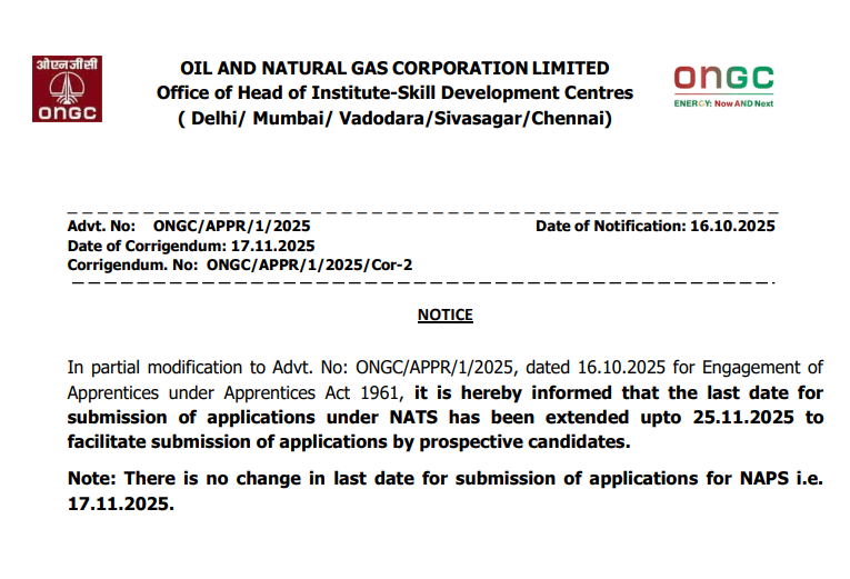 Govt. Job Notification