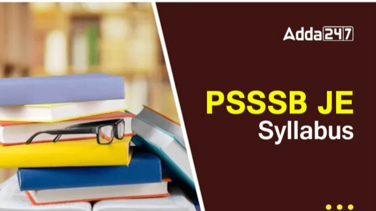 PSSSB JE Syllabus 2026