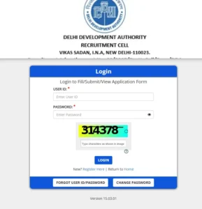 DDA JE Exam City Intimation Slip 2025