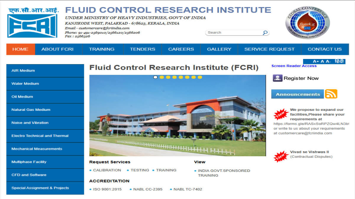 FCRI Recruitment 2025