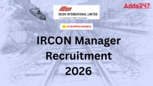 IRCON Manager Recruitment 2026 Out, Walk-In Interview for 20 Posts