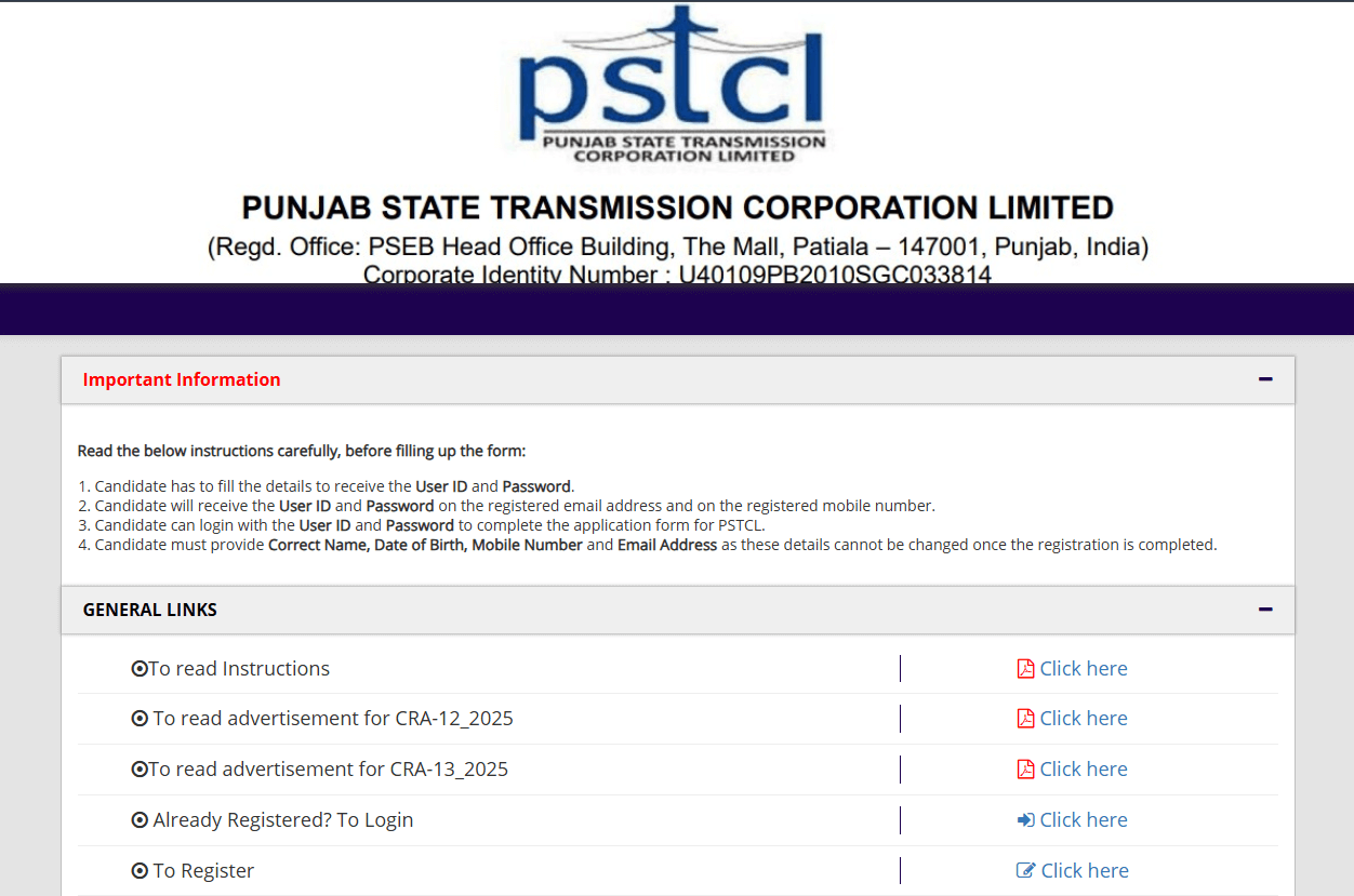 PSTCL AE JE Admit Card 2026 Out, Download Hall Ticket PDF 5 Admit Card