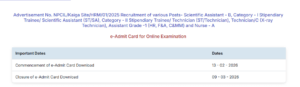 NPCIL Admit Card 2026 Out, Direct Download Link Here 10 Uncategorized