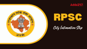 RPSC AE Mains Exam City Intimation Slip 2026