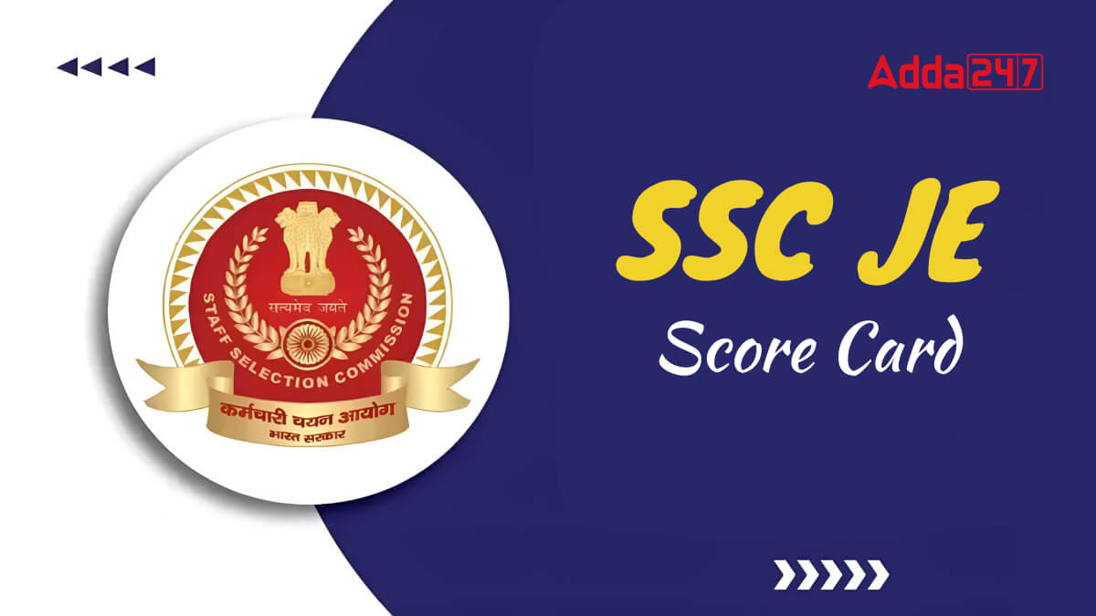 SSC JE Score Card 2026