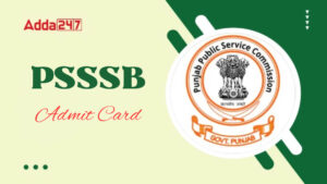 PSSSB JE Admit Card 2026