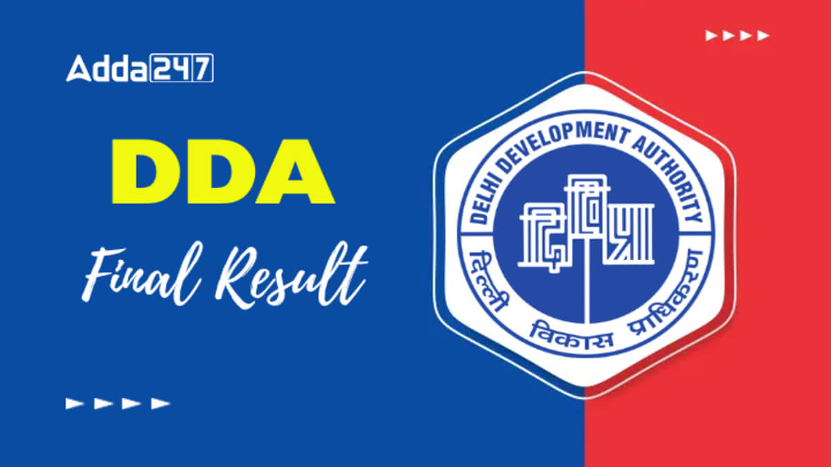 DDA JE Final Result 2026